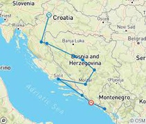 MONTENEGRO CROACIA Y BOSNIA DESDE MADRID 2025