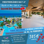 OFERTA SAN VALENTÍN "Hotel Mediterráneo Bay"