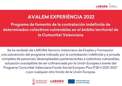 Avalem experiència 2022